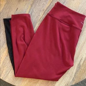 Beyond Yoga Red Capri Leggings
